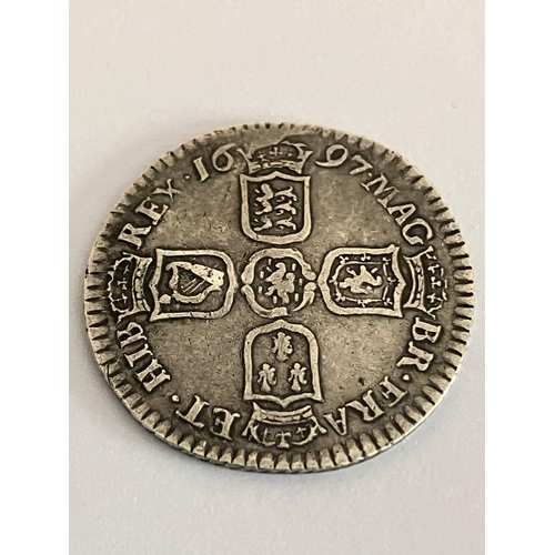 588 - 1697 WILLIAM III ( William of Orange) SILVER SIXPENCE. Very fine/extra fine condition. Please see pi... 