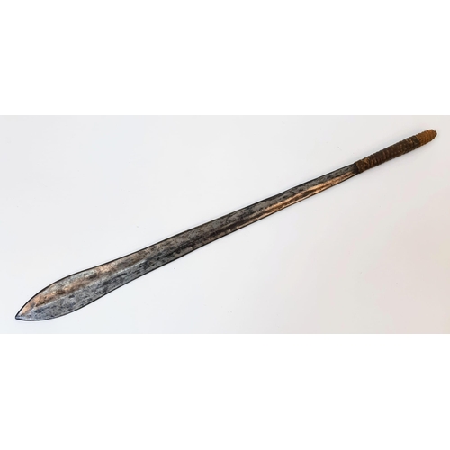 803 - A 19th Century South African Zulu ‘Ikiwa/Assegai’ Short Thrusting Spear. 58cm Length.