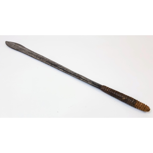 803 - A 19th Century South African Zulu ‘Ikiwa/Assegai’ Short Thrusting Spear. 58cm Length.