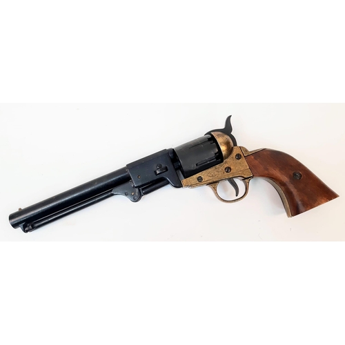 866 - A Full Weight and Size, Wood and Metal Retrospective Copy of an Army Model 1860 Revolver. Inert Work... 