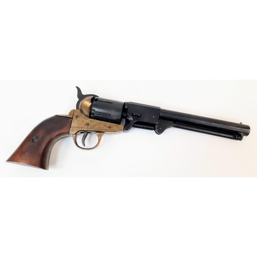 866 - A Full Weight and Size, Wood and Metal Retrospective Copy of an Army Model 1860 Revolver. Inert Work... 