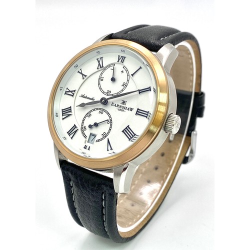 761 - An Excellent Condition Men’s Automatic Bi-Metal Date Window Watch by Thomas Earnshaw. Model 8035. Po... 