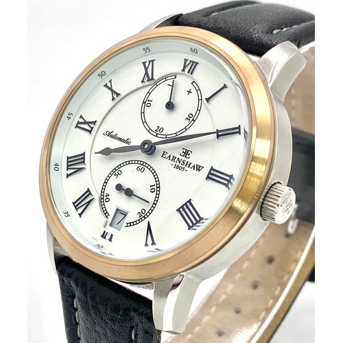 761 - An Excellent Condition Men’s Automatic Bi-Metal Date Window Watch by Thomas Earnshaw. Model 8035. Po... 