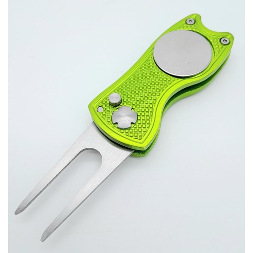 732 - A Rolex Branded 'Flick' Putting Divot Repair Tool. Removable magnetic ball marker - Plus two extra R... 