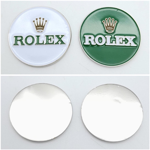 732 - A Rolex Branded 'Flick' Putting Divot Repair Tool. Removable magnetic ball marker - Plus two extra R... 