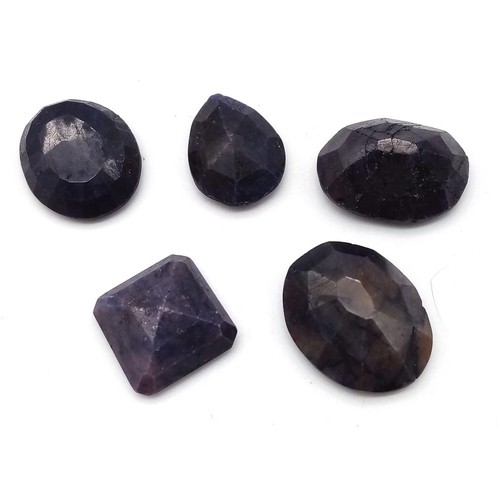 417 - A Parcel of 147ct of Faceted Untreated Blue Sapphires.