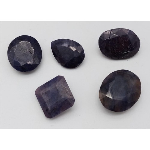 417 - A Parcel of 147ct of Faceted Untreated Blue Sapphires.