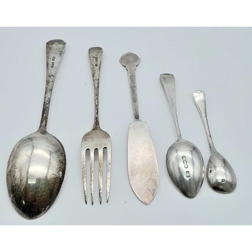 414 - Collection of Sterling Silver Cutlery.
All hallmarked, eclectic mix of items, total weight: 84.3g