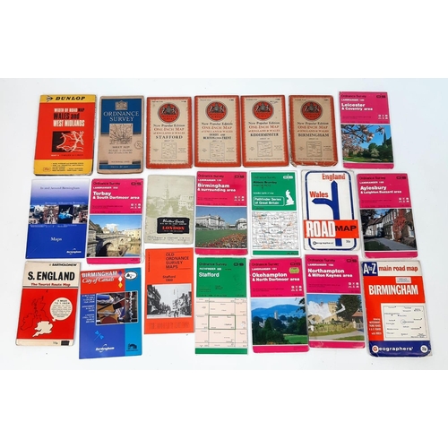 177 - 20 UK, Mostly Ordinance Survey Maps - From the 1940s onwards.