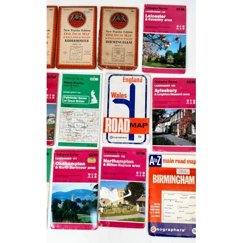 177 - 20 UK, Mostly Ordinance Survey Maps - From the 1940s onwards.