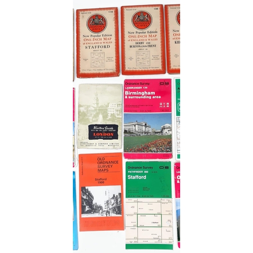 177 - 20 UK, Mostly Ordinance Survey Maps - From the 1940s onwards.