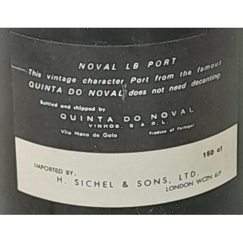 369 - A Large Bottle of Noval LB Port in a Wooden Case - 150cl.