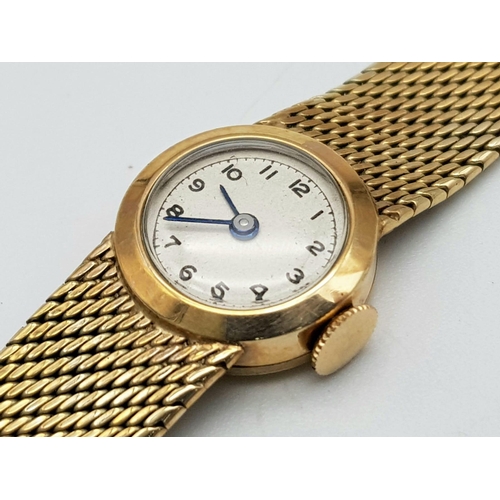 50 - A Wonderful Vintage 1960s DS and S (an official Rolex bracelet and case maker) Rolex 9K Gold Bracele... 