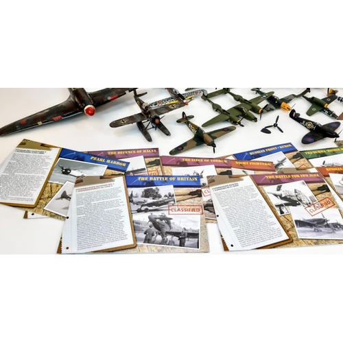 104 - A Collection of Battle of Britain Model Fighter Planes. Over thirty die-cast metal planes with stand... 