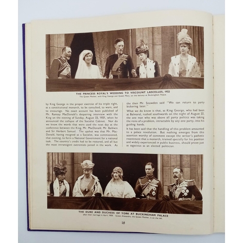 339 - A Vintage Royal Souvenir Hardback Book. Memories of George V and Edward VIII. Excellent condition in... 