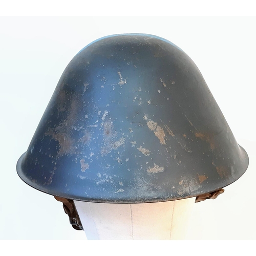 237 - Cold War Period East German M56 Memorial Helmet. Hand painted picture of an East German Built Traban... 