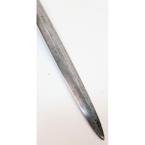 20 - 3rd Reich Heer (Army) Officers Dagger. Makers marked but partially removed from sharpening.