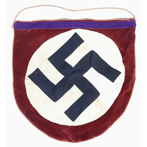 223 - Rare 3rd Reich Pulpit Banner. Hard to find interesting item.