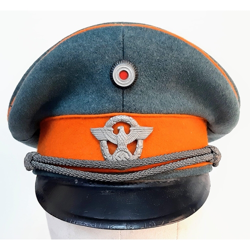 62 - 1936 Dated German Ordnugspolizei Dress Cap. Dated inside of head band. Super condition as it was fou... 