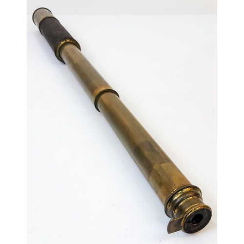 153 - Boer War Period 2 Draw Telescope. Markings of the 1st Volunteer Battalion of the Royal Warwickshire ... 