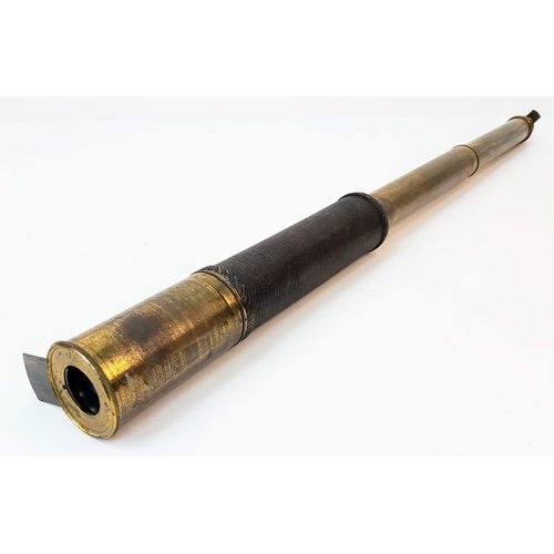 153 - Boer War Period 2 Draw Telescope. Markings of the 1st Volunteer Battalion of the Royal Warwickshire ... 