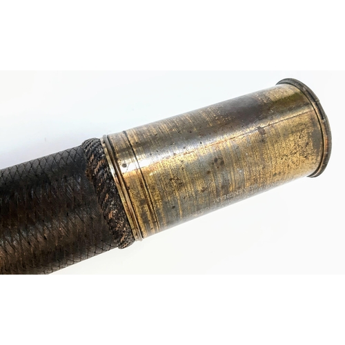 153 - Boer War Period 2 Draw Telescope. Markings of the 1st Volunteer Battalion of the Royal Warwickshire ... 