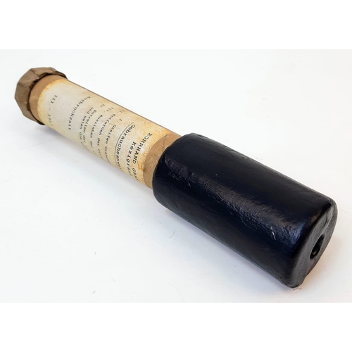 174 - INERT WW1 1917 Dated Museum Quality Restored Austrian Rohr Stick Grenade. UK Mainland Sales Only.