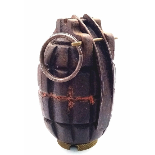 181 - INERT WW1 No 5 Mills Hand Grenade Dated Feb 1916. Great condition for its age. Maker Vickerys Patent... 