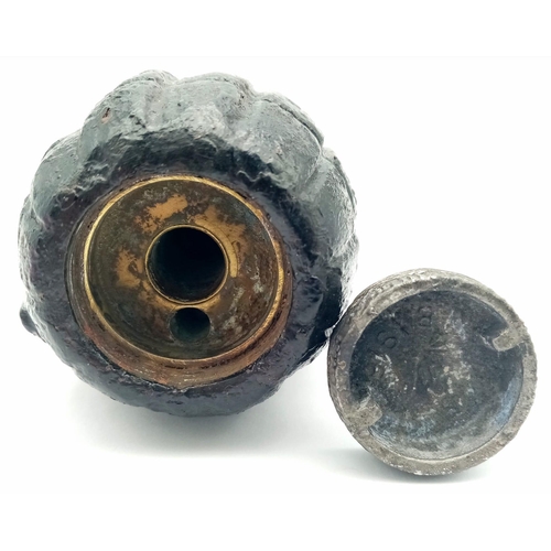 494 - INERT Somme Relic No 5 Mills Grenade with brass centre tube. The base is quite loose. UK MAINLAND SA... 