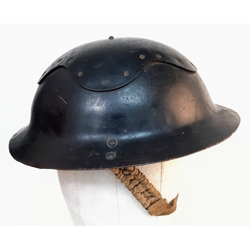 384 - Scarce WW2 British Home Front “Cromwell” Helmet. A lightweight private purchase Fiber helmet