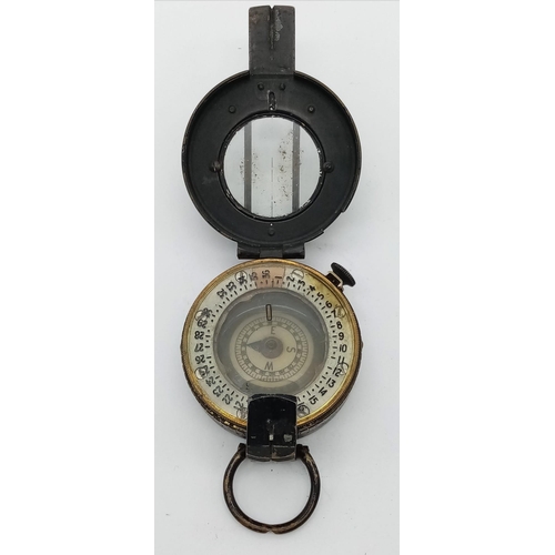 763 - WW2 British Officers Compass Dated 1944 (D-Day). Maker: G.Co Ltd London.