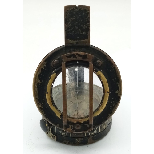 763 - WW2 British Officers Compass Dated 1944 (D-Day). Maker: G.Co Ltd London.