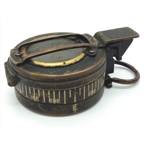 763 - WW2 British Officers Compass Dated 1944 (D-Day). Maker: G.Co Ltd London.