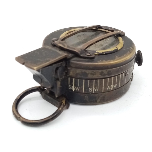 763 - WW2 British Officers Compass Dated 1944 (D-Day). Maker: G.Co Ltd London.