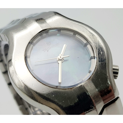 116 - A Tag Heuer Alter Ego Quartz Ladies Watch. Stainless steel bracelet and case - 29mm. Mother of pearl... 