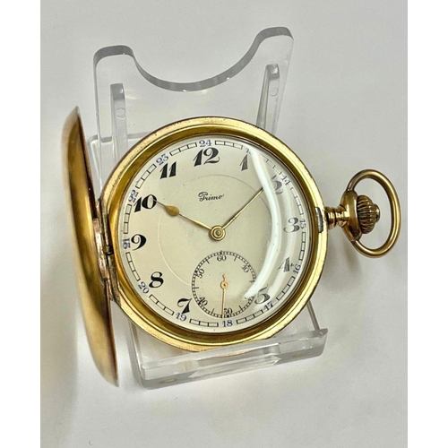 352 - Vintage gents full hunter pocket watch ( working )