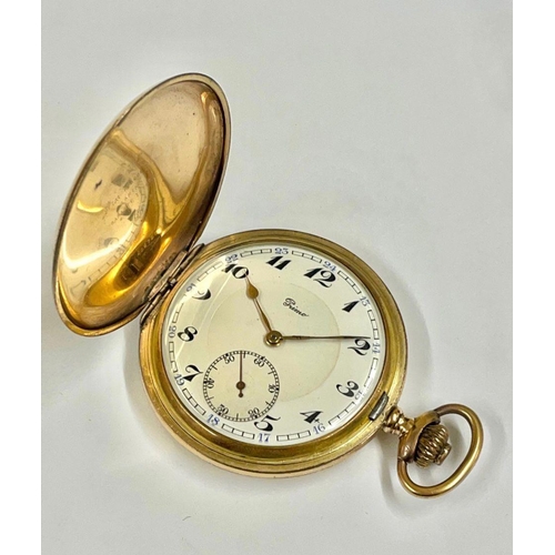 352 - Vintage gents full hunter pocket watch ( working )