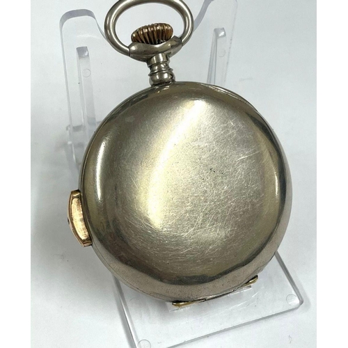 380 - Vintage quarter repeater pocket watch , chimes , good balance . Sold as found