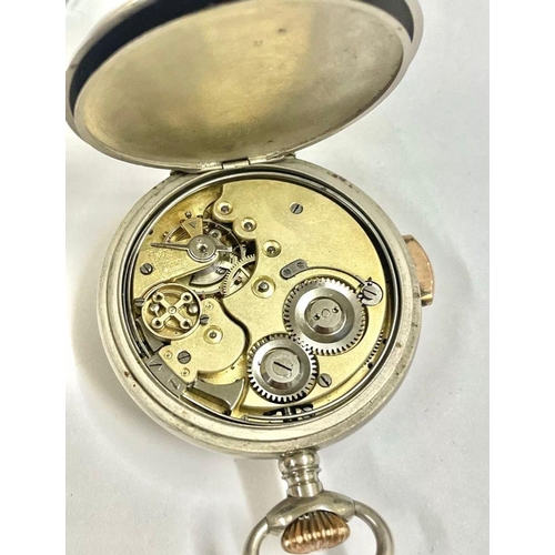 380 - Vintage quarter repeater pocket watch , chimes , good balance . Sold as found