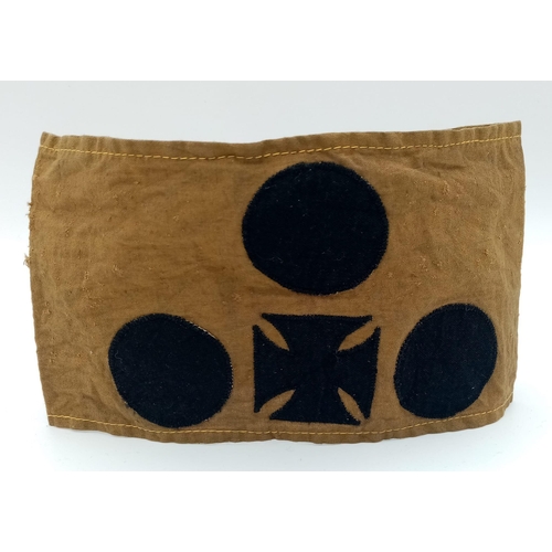 508 - WW1 Imperial German Disabled Veterans Armband for the Deaf & Blind.