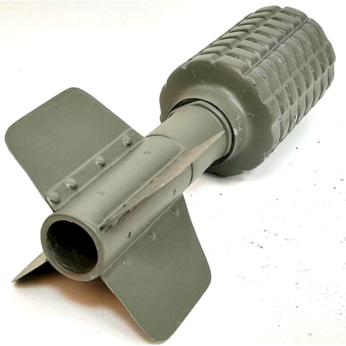 658 - INERT WW1 German Museum Quality Restored Granatenwerfer Spigot Mortar Round. UK Mainland Sales Only.