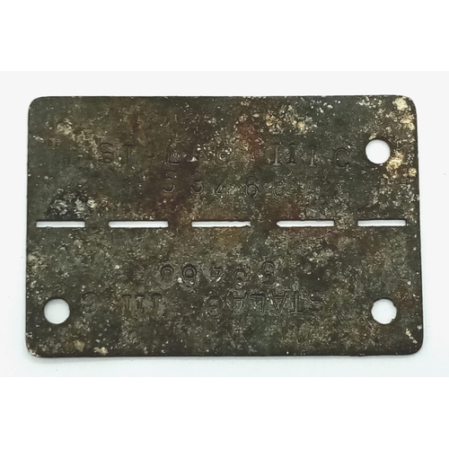 918 - WW2 P.O.W Dog Tag from Stalag III-C A camp that was located near the village of Alt Drewitz bei Küst... 