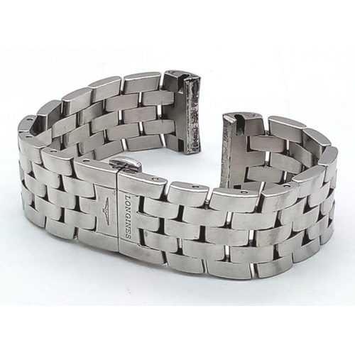 1135 - A Longine Stainless Steel Gents Watch Bracelet. 17cm length. 21mm end width.