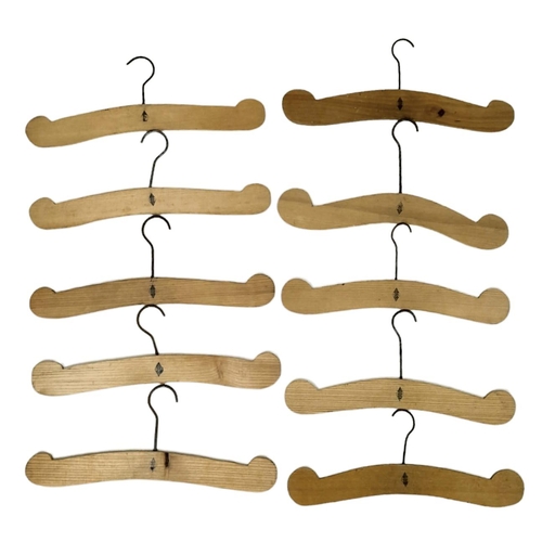 986 - 10 x 1936 Dated Hitler Youth Clothes Hangers.