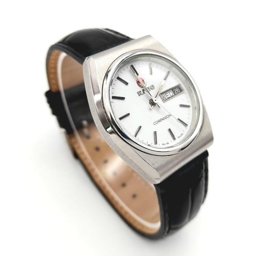 281 - An Automatic Rado Companion ‘Water Sealed’ Day-Date
Watch. 36mm Including Crown. Full Working Order