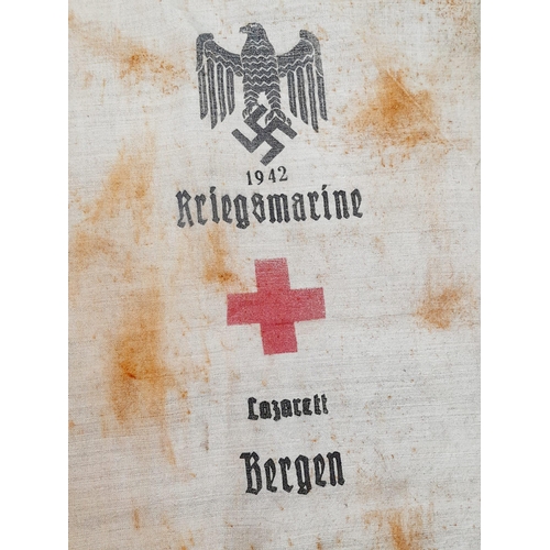 696 - WW2 German Kriegsmarine Sick Bay Towel.