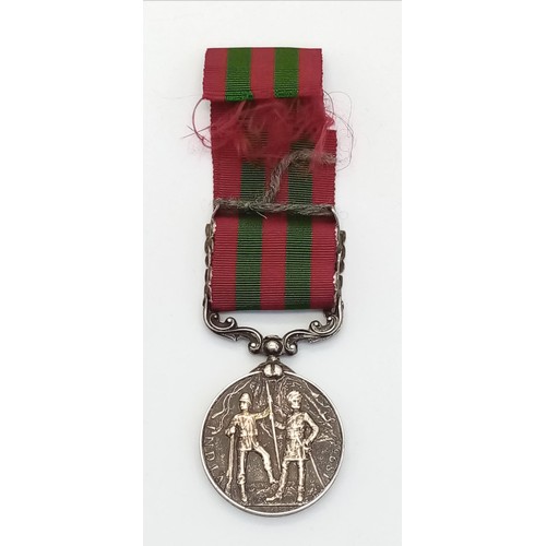 111 - Indian General Service Medal with 2 Clasps, Tibah 1897-98 & Punjab Frontier 1897-98. Named to Pte A.... 