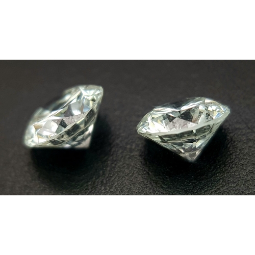 137 - A top quality pair of brilliant cut diamonds, 0.402 carats each, with certificates from Independent ... 