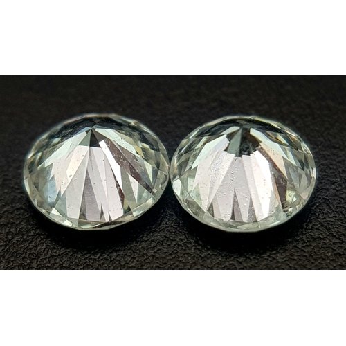 137 - A top quality pair of brilliant cut diamonds, 0.402 carats each, with certificates from Independent ... 