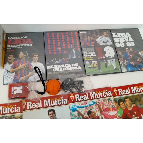 599 - A Small Collection of Real Madrid Football Club Items: Books, DVDs, Programmes and other collectible... 